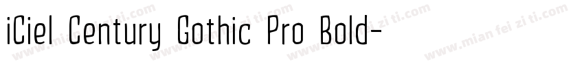 iCiel Century Gothic Pro Bold字体转换